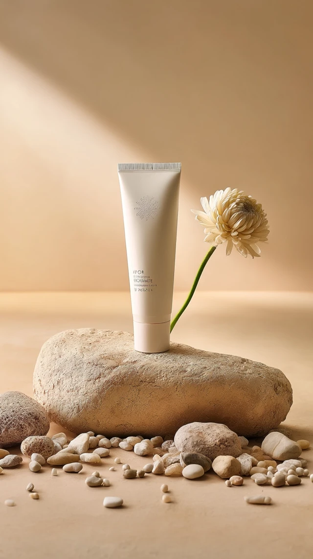 Skincare Product Display: Serene and Luxurious