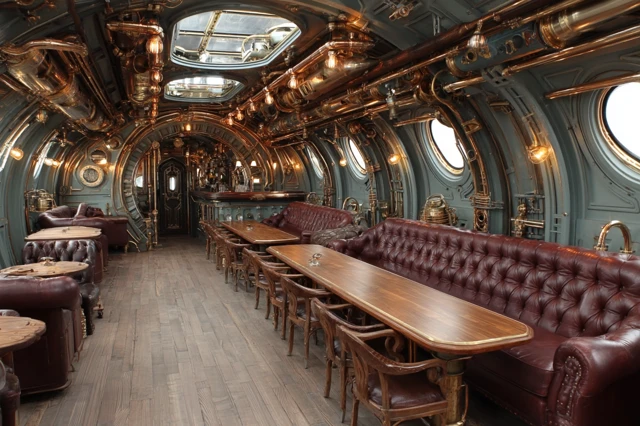 Steampunk Streetcar Interior Astral Plane