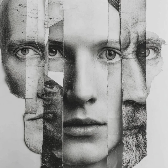 Faces Ripped and Mixed Creative Portrait Art