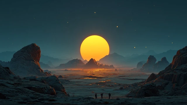 Alien Planet Illustration Space Art Landscape