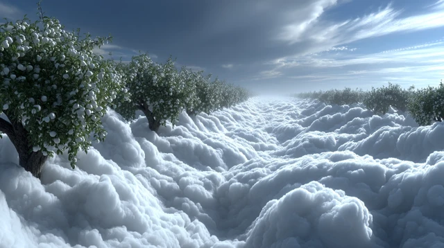 Dreamlike Orchard in the Clouds