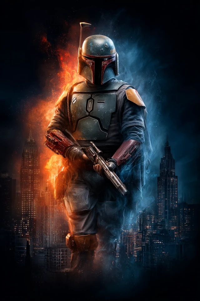 Boba Fett Video Game Poster Dramatic Art