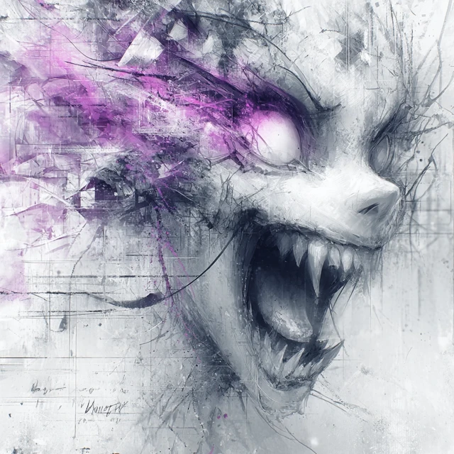 Screaming Monsters in My Head Art