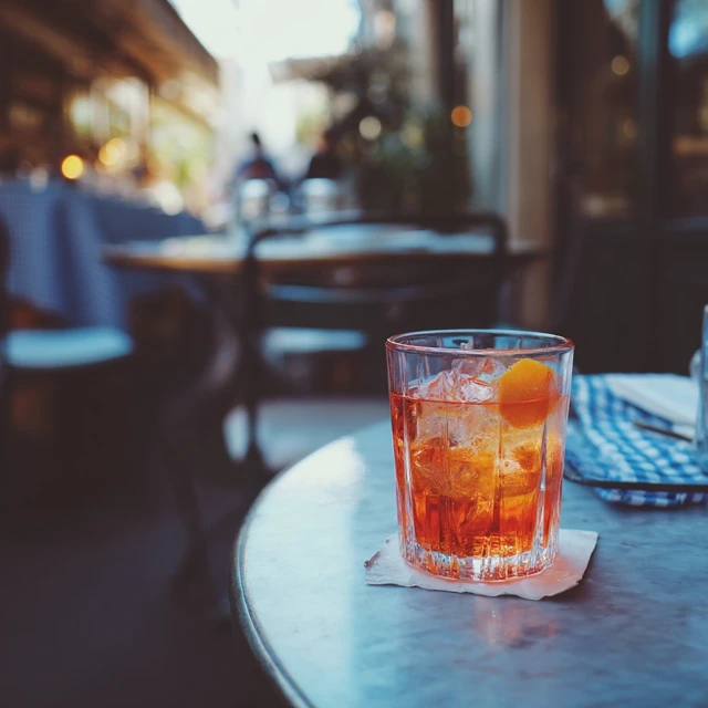 Glass of Whiskey on a Table