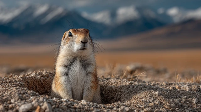 Prairie Dog in Idaho Desert Hyper Realistic 4K