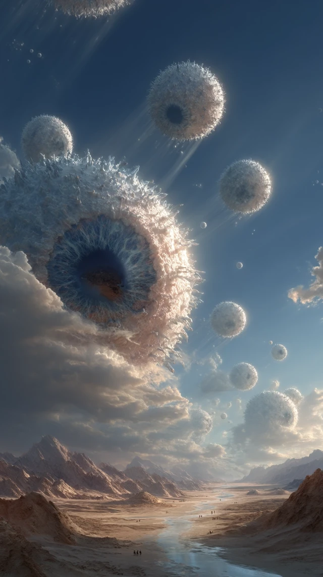 Surreal Meteor Storm Earth Impact Dal Inspiration