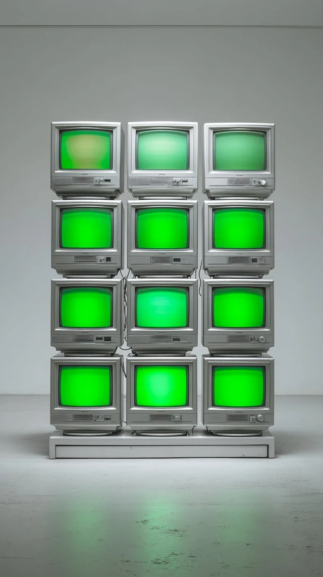 Retro CRT Television Installation Art