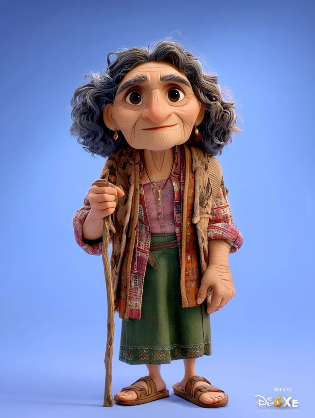 Pixar Style 3D Animation of a Smiling Woman