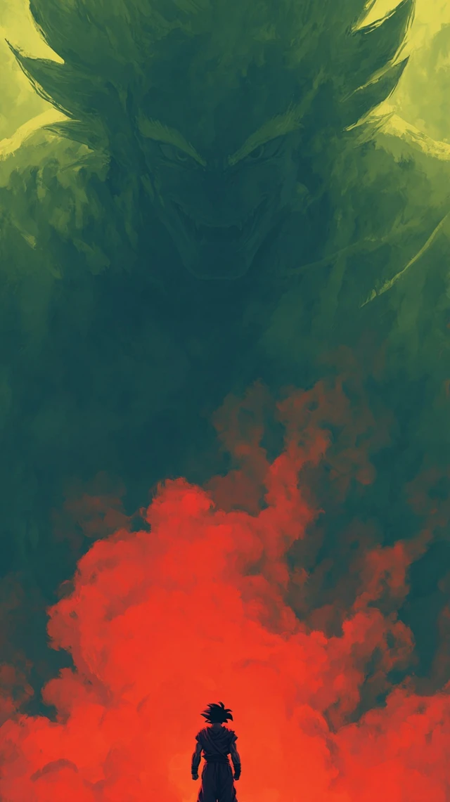 Broly Dragon Ball Z Minimalist Art Wallpaper