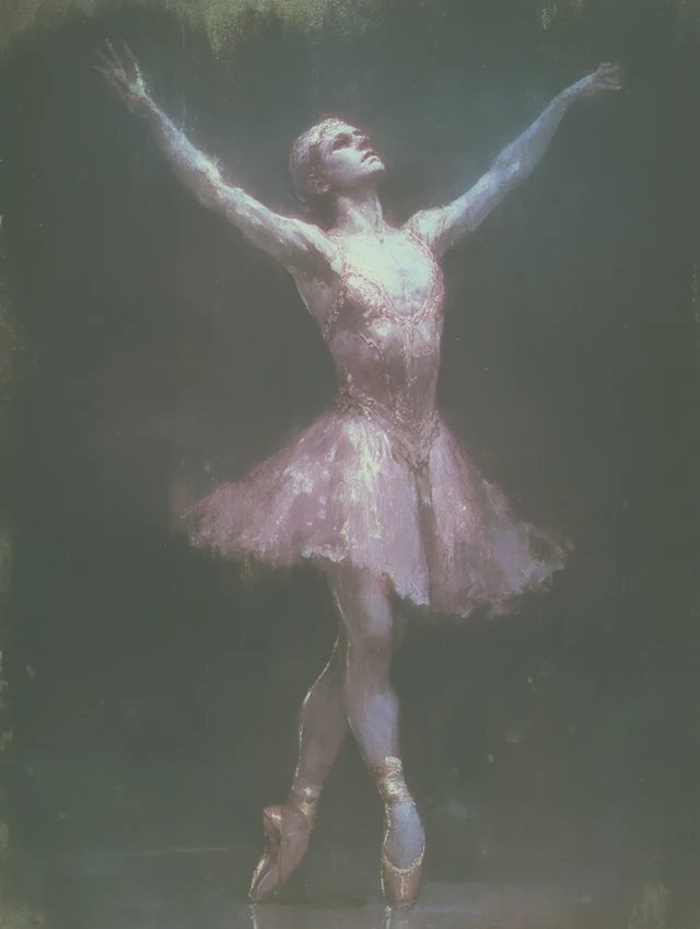 Ballet Fillet: Elegant Dancer in a Dreamlike Aura