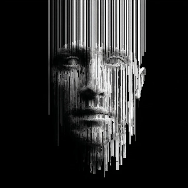 Barcode Face Digital Art
