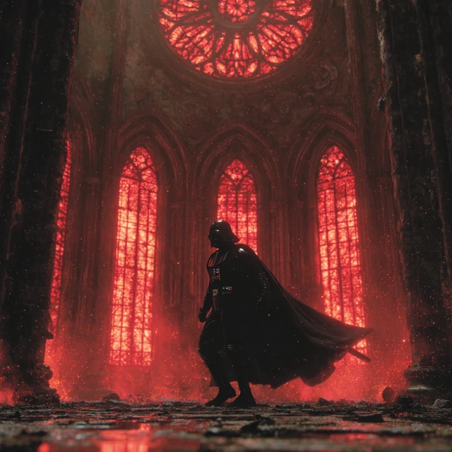 Darth Vader Voidknight Obsidian Cathedral Art