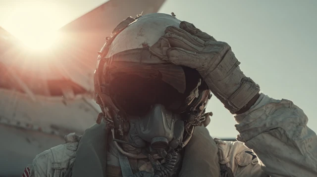 Pakistani Air Force Pilot Preparing for Flight