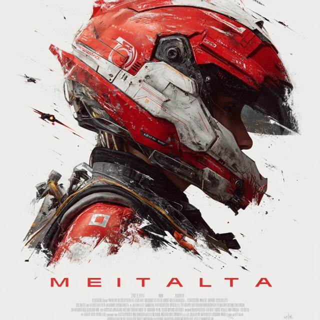 METATALTA SciFi Movie Poster Gritty Fighter Pilot