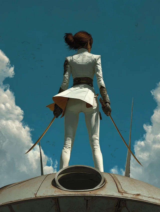 Fantasy Monk on UFO: Comic Book Art