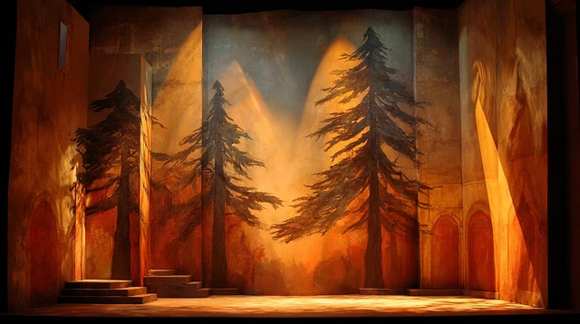 Broadway Theater Backdrop Design for Dance