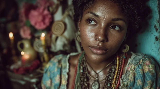 AfroCuban Portrait Spiritual Beauty and Faith