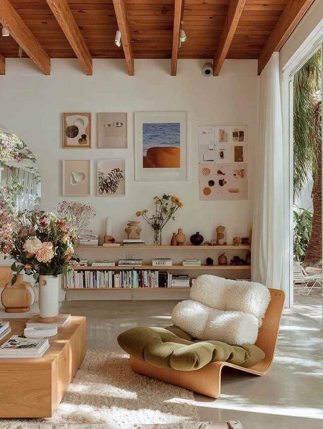 Modern Japandi Interior Design with Warm Tones