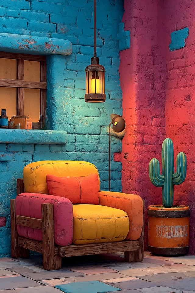 Brawl Stars Style Interior Photoshoot Background