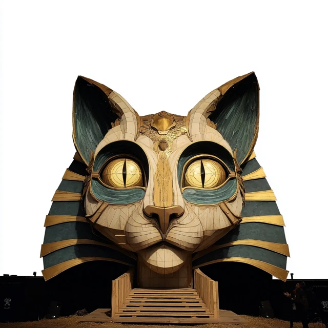 Cat Shrine Ozora Festival Illustration