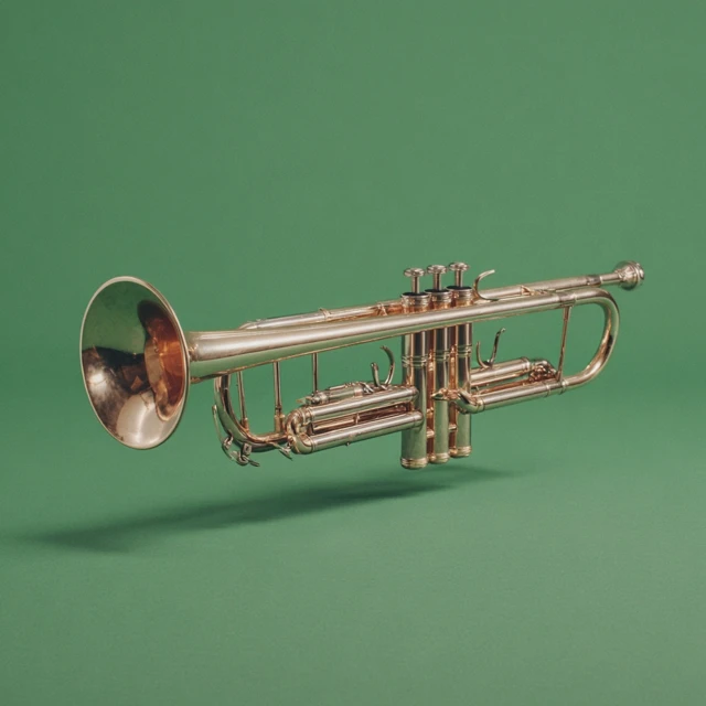 Photorealistic Trumpet on Green Screen