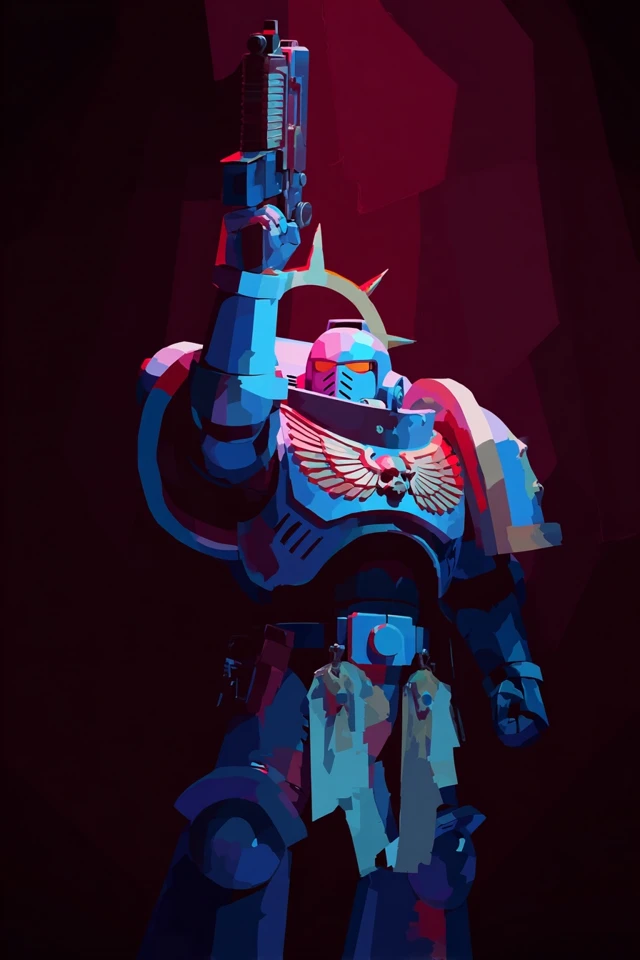 Warhammer 40k Space Marine WPAP Art