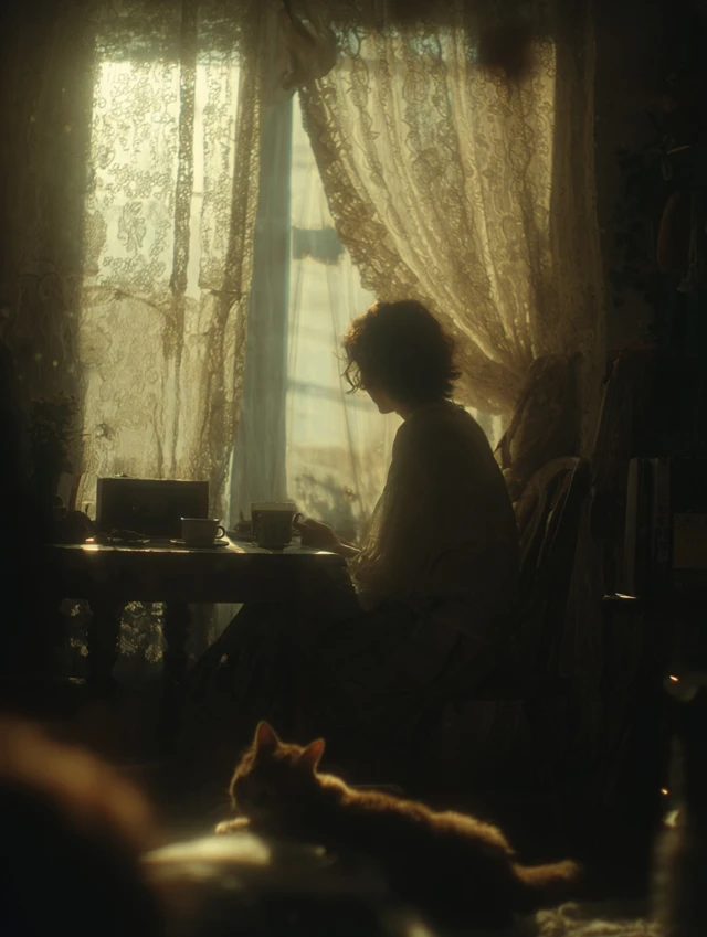 Cozy Afternoon Scene Tea and Sunshine