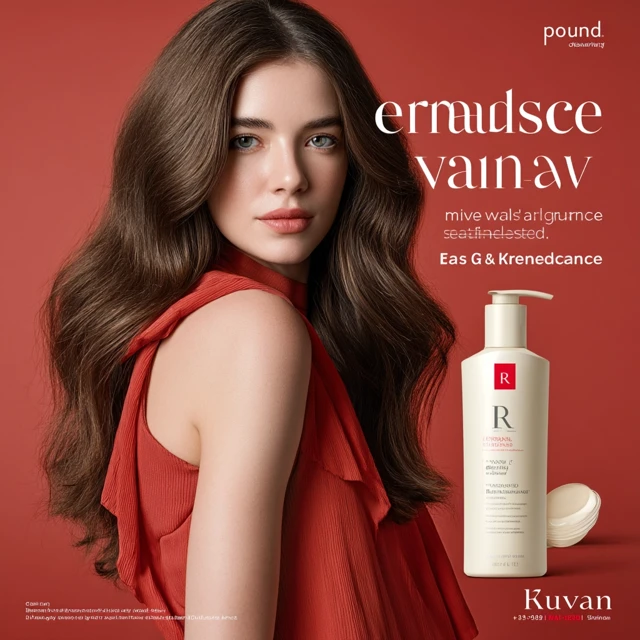 Skincare Ad: American Model for -pound Brand