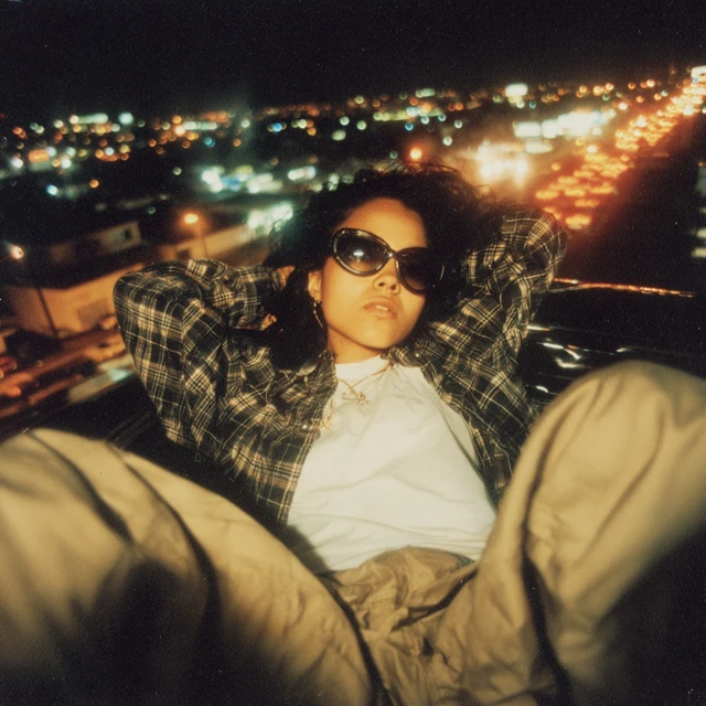 90s Hip Hop Album Cover South LA Night Lowrider