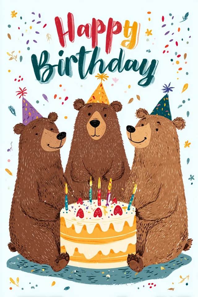 Happy Birthday Bears Celebration