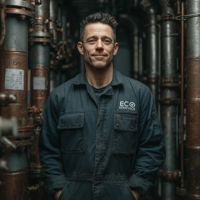 Heating Plant Worker Industrial Portrait