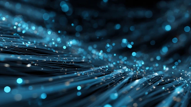 Abstract Digital Technology Blue Background