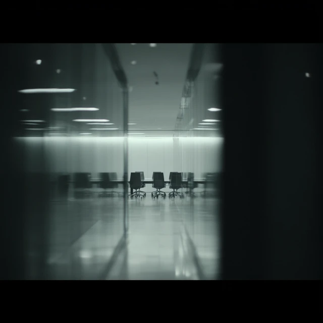 Cinematic Office Corridor Scene Documentary