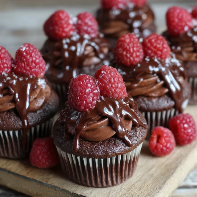 Raspberry Chocolate Ganache Cupcakes Homemade Delicious