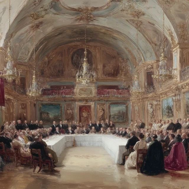 Elegant Gathering in a Grand House