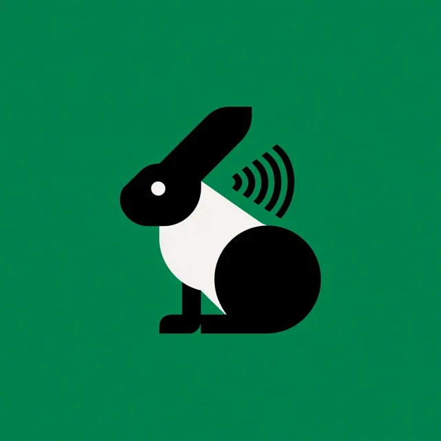 Tech Bunny Logo Modern Minimalist Design