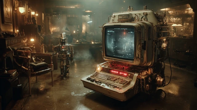 Steampunk SciFi Desktop Computer Design