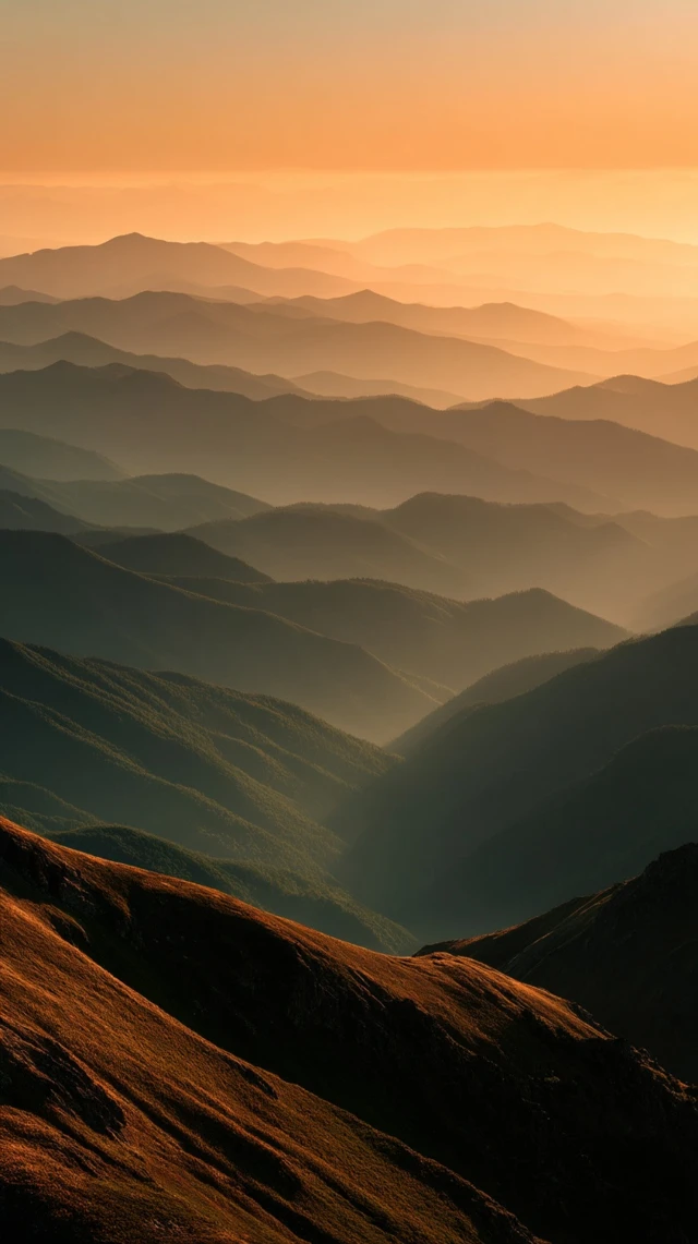 Majestic Mountain Valley at Sunrise Landscape Photography
