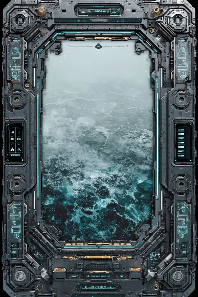 Futuristic SciFi Board Game Card Design