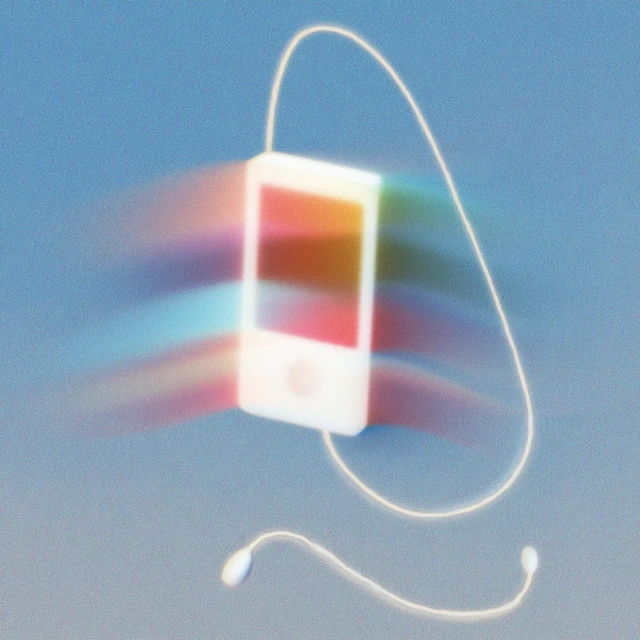 Minimalist MP3 Player Illustration