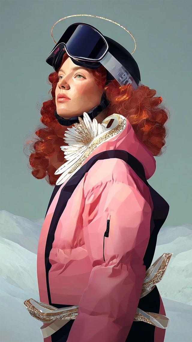 Snowboarder Portrait Ignasi Monreal Style