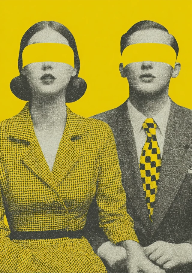 Retro Psychedelic Photo Joe Webb Style Optical Illusion