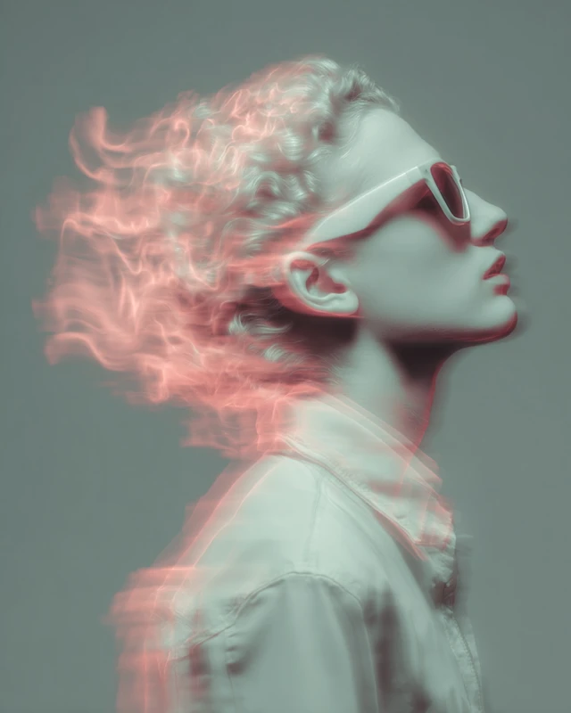 Fiery Phoenix Rising with Sunglasses Dream Effect