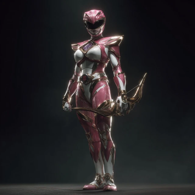 Futuristic Pink Power Ranger Kimberly Portrait