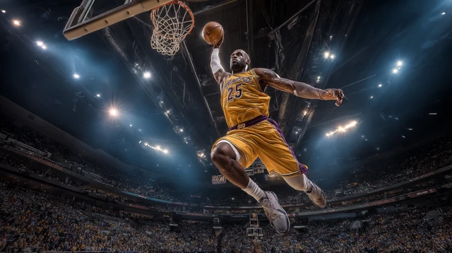 LeBron James Dunk NBA Photography