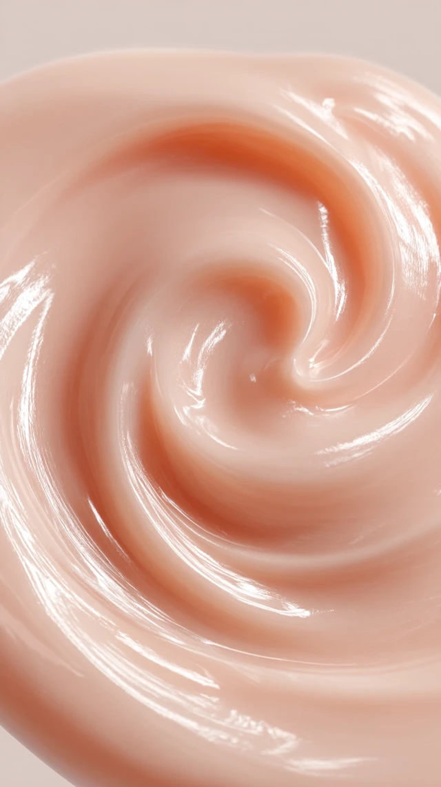 Creamy Swirl Texture Luxurious Cosmetic Product