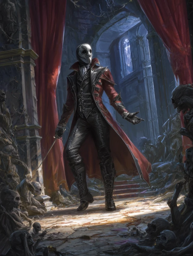 Vyne in Ruined Opera House Digital Painting