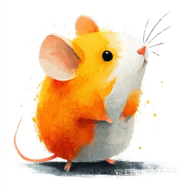 Cute Mouse Illustration for Childrens Book