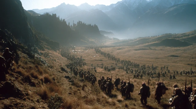 Epic Fantasy Army Marching to War