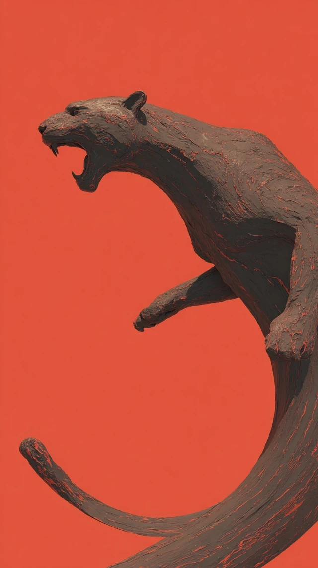 Clay Panther 2D to 3D Surreal Art for TikTok